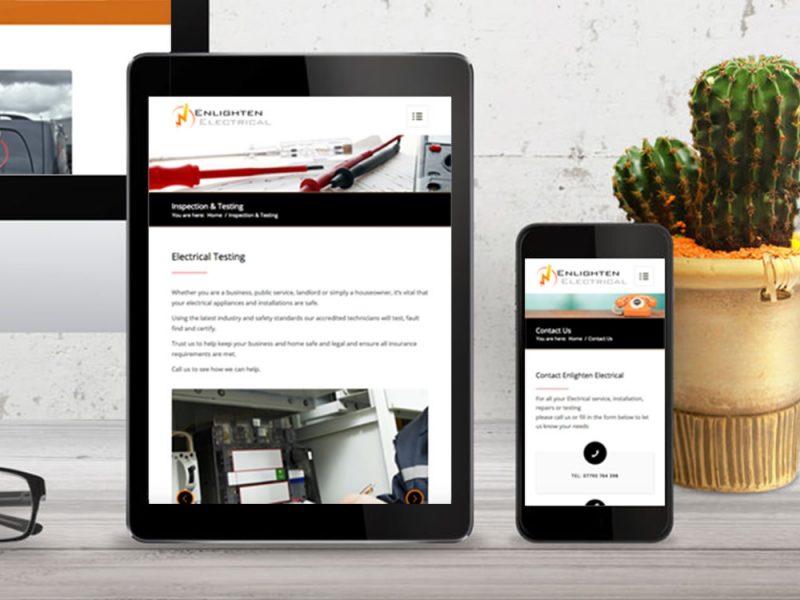 Responsive Screens Enlighten Electrical Mobile-Main