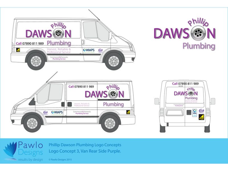 Dawson Plumbing Vehicle Graphics Designing