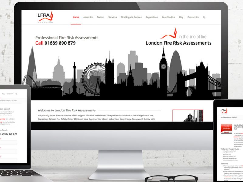 LFRA Responsive Desktop Screen View