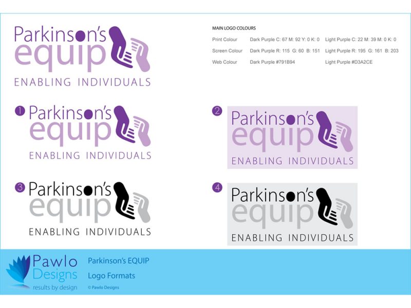 Parkinsons Equip Logo Designing