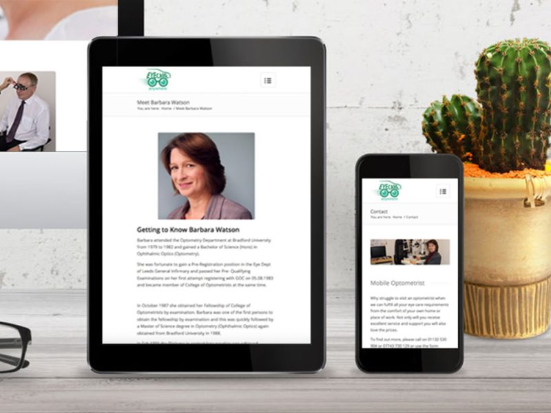 Eyecare Anywhere Responsive Mobile Design